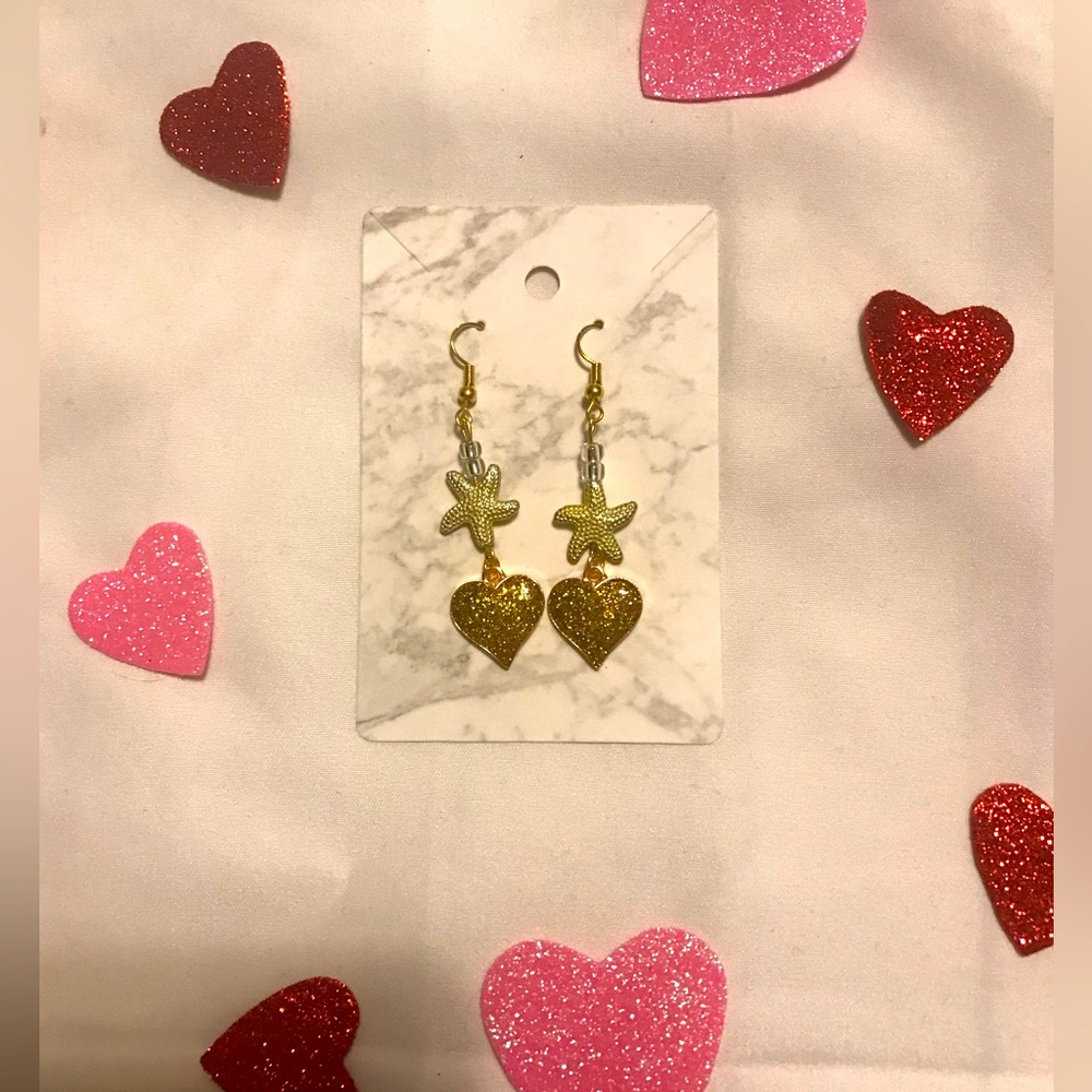 Starfish Heart Earrings